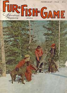   GAME HARDINGS MAGAZINE FEBRUARY 1964 CANOE MOSQUITOES BEAVER TRAPPING