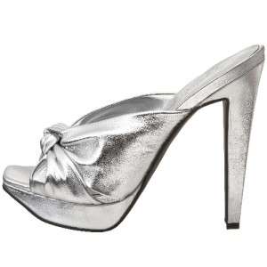 NEW Jessica simpson silver Sally Shoes SANDALS heels 8  
