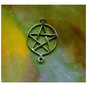  Sterling Silver Pentacle Pentagram Link Wicca Jewelry 