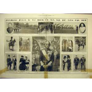  Portrait Roberts Kitchener Marshal Career Print 1914