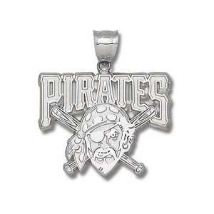  Pittsburgh Pirates Club Logo Giant Silver Pendant: Jewelry