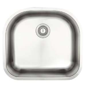 Schon SC208 Single Bowl Kitchen Sink, Stainless Steel, 23 1/2 Inch by 