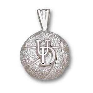   Solid Sterling Silver UD Basketball Pendant: Sports & Outdoors