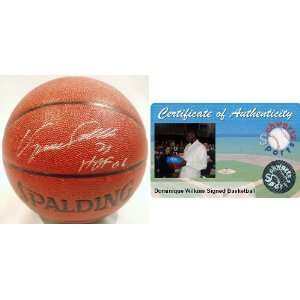   : Dominique Wilkins Signed I/O Basketball w/HOF06: Sports & Outdoors