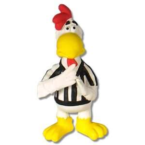    Knight Pet Latex Chicken Basketball Referee Toy