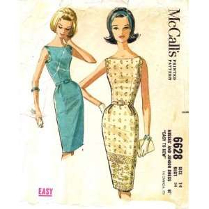   Misses Slim Bateau Neck Dress Size 14 Bust 34: Arts, Crafts & Sewing