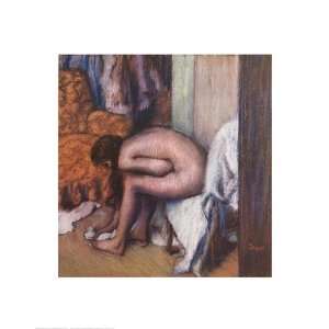  After the Bath Finest LAMINATED Print Edgar Degas 22x28 