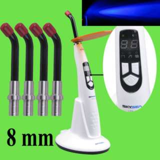 Dental Wireless Curing Light LCD Display lamp & 4 tips  