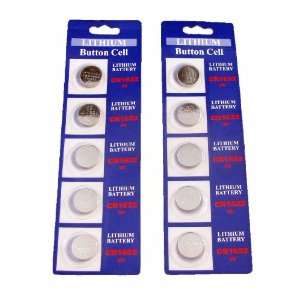 10 CR1632 Lithium 3V Watch Batteries Electronics