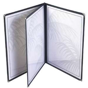  Three Panel Menu Covers (Six Facings)   Book Style   Nylon 