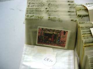 BRITISH COLONIES, 100S of Mint(hinged) Stamps in glassinesNo 