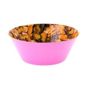  Bowl Mixed Nuts Print Melamine Pink: Kitchen & Dining