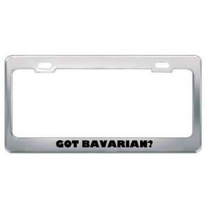 Got Bavarian? Language Nationality Country Metal License Plate Frame 