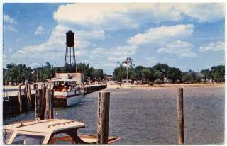   Tawas, Michigan, View of The Municipal Pier and Trailer Park  