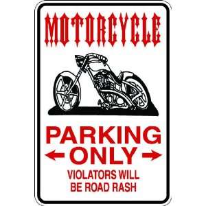 Spt62) Reserved for Biker Motorcycle Aluminum Sports Novelty Parking 