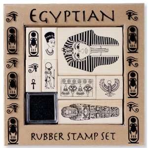  Plaid All Night Media Wood Mounted Stamp Set Egyptian 