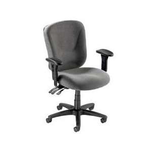 Lorell : Mid back Task Chair, 26 3/4x26x39 1/4 42, Gray  :  Sold as 