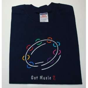  CMC T Shirt Tambourine, Kids M   Blue Musical Instruments