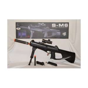  SM6 Style Spring Rifle with Electronic Scope & BiPod 