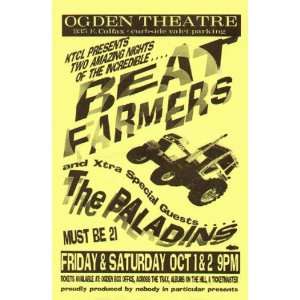  Beat Farmers Denver Original Concert Poster 1995