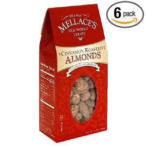 Mama Mellaces Cinnamon Almonds, 3.5 Ounce Gable Box (Pack of 6)