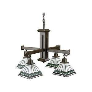  4 Lite Tiffany Ceiling Lamp