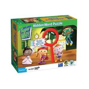   Super Why In the Kitchen 60 pc Hidden Word Jigsaw Puzzle Toys & Games