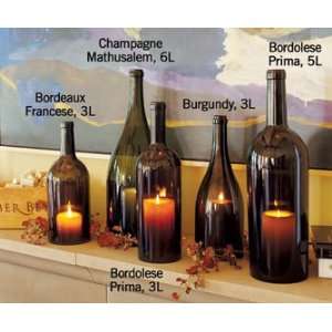   Italian Big Bottle Bordeaux Wine Hurricane 3 Liter: Home & Kitchen