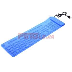    Up Illuminated Firefly Backlit Waterproof Keyboard USB Blue P  