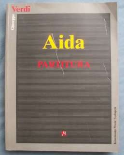 AIDA PARTITURA GIUSEPPE VERDI 1993 SC MUSIC AND LYRICS  