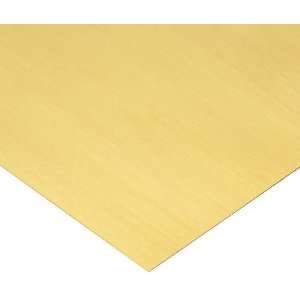 Precision Brand Brass 260 Shim Stock Sheet, Half Hard Temper, 0.002 