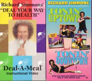 VHS RICHARD SIMMONS TONIN UPTOWN DOWNTOWN DEAL A MEAL  