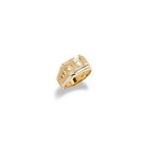  14K Yellow Gold Mens Diamond Ring Size 11 Jewelry