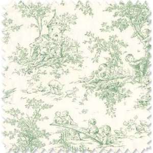  SWATCH   Green Baby Toile Fabric by Doodlefish: Baby