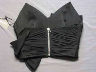 9K Leather Suede Bandage Bows Balmain Bustier Top 40  