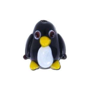  16mm Penguin Glass Lampwork Beads Arts, Crafts & Sewing
