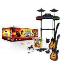 XBox 360 Guitar Hero WORLD TOUR BAND KIT w/2 GUITARS 047875954571 