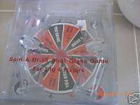 SPIN A DRINK SHOT GLASS GAME BAR ROOM FUN new in box  