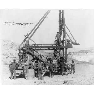   Churn drill,copper pit,McGill,Nevada,White Pine County