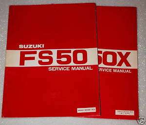   SUZUKI FS50 SCOOTER 50 Factory Dealer Shop Service Repair Manual 80 81