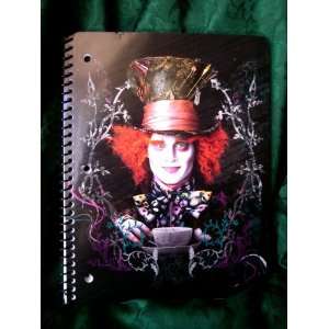 Tim Burton Alice in Wonderland Mad Hatter Notebook