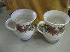 set of 2 old hand blown/painted beer steins/mugs/cup​s