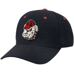  Zephyr Georgia Bulldogs Black ZHS Z Fit Hat: Sports 