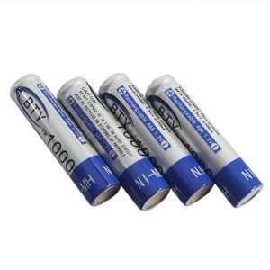  1000mah AAA Ni mh Rechargeable Batteries White blue 