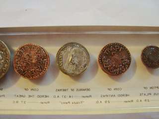 ANCIENT COINS PAPERWEIGHT SESTERTIUS, TYRE, HEROD,  
