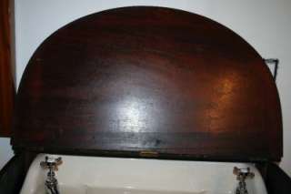 Antique Porcelain Sink and Wooden Bathroom Vanity Hidden!!!  