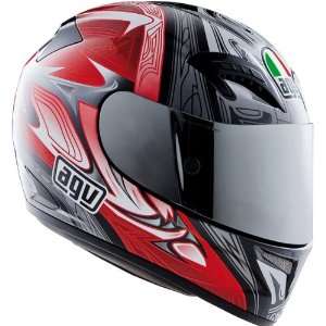   Sports Bike Motorcycle Helmet   Black/Red / Large: Automotive