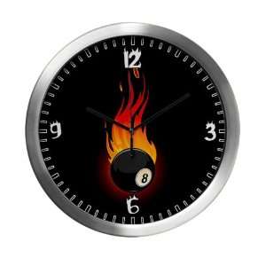  Modern Wall Clock Flaming 8 Ball for Pool: Everything Else