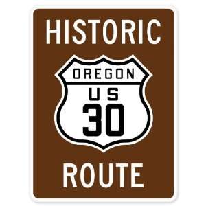  Historic Oregon Route 30 Marker car bumper sticker 5 x 4 