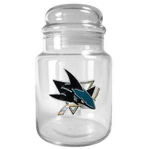  San Jose Sharks NHL 31oz Glass Candy Jar: Sports 